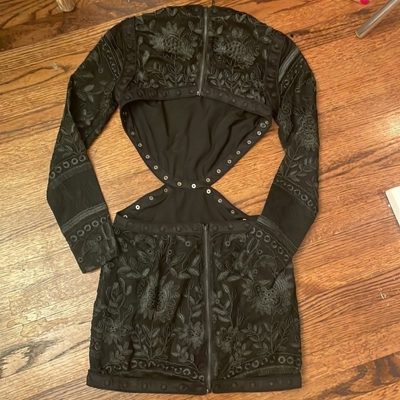 Black Cut Out Dress - Picture 6 of 6